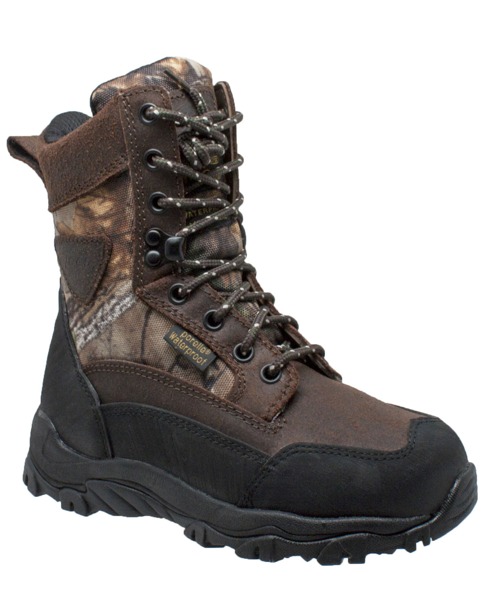 Ad Tec Boys Waterproof Hunting Boots Round Toe