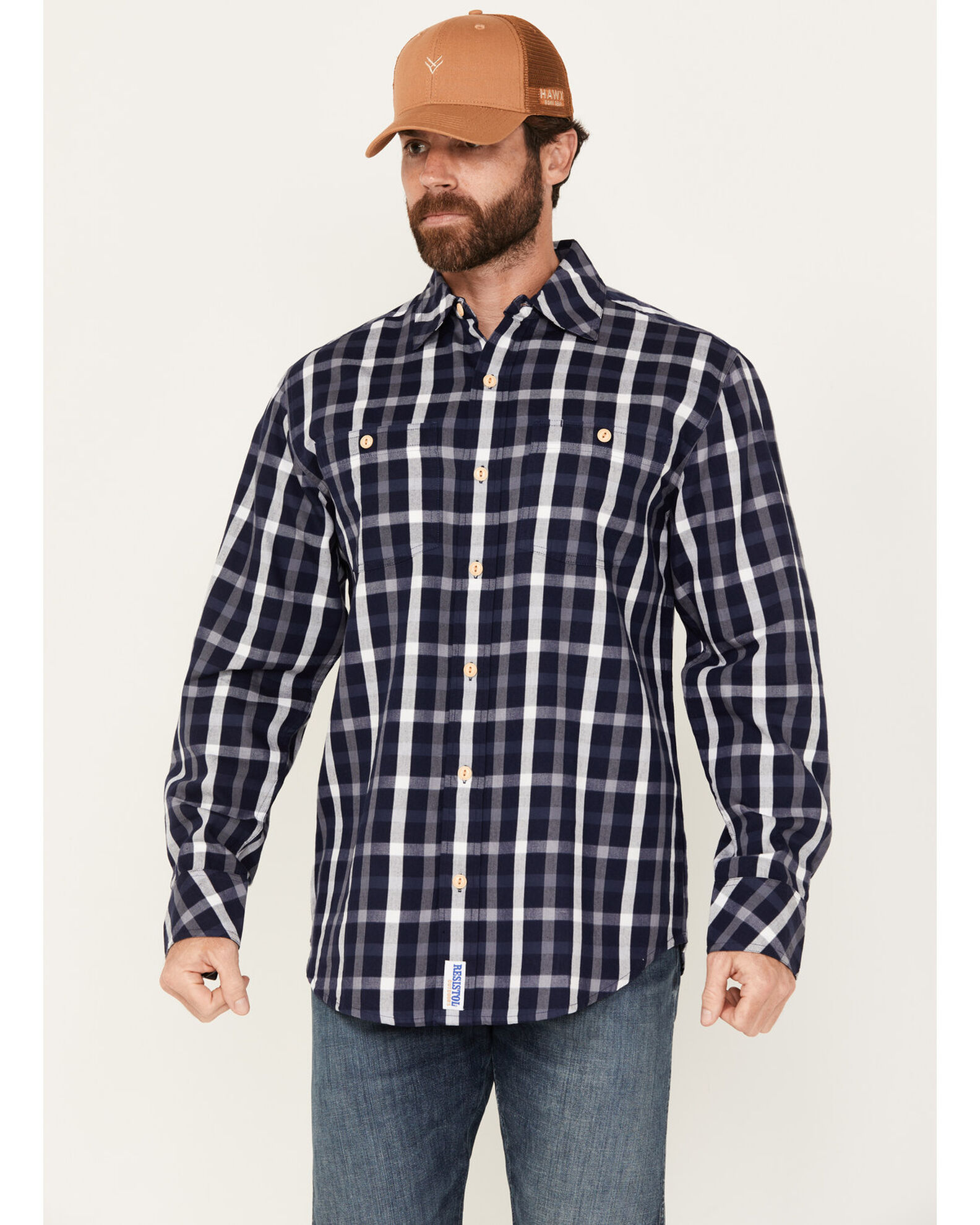 Resistol Men s Glacier Plaid Long Sleeve Button Down Shirt Boot Barn