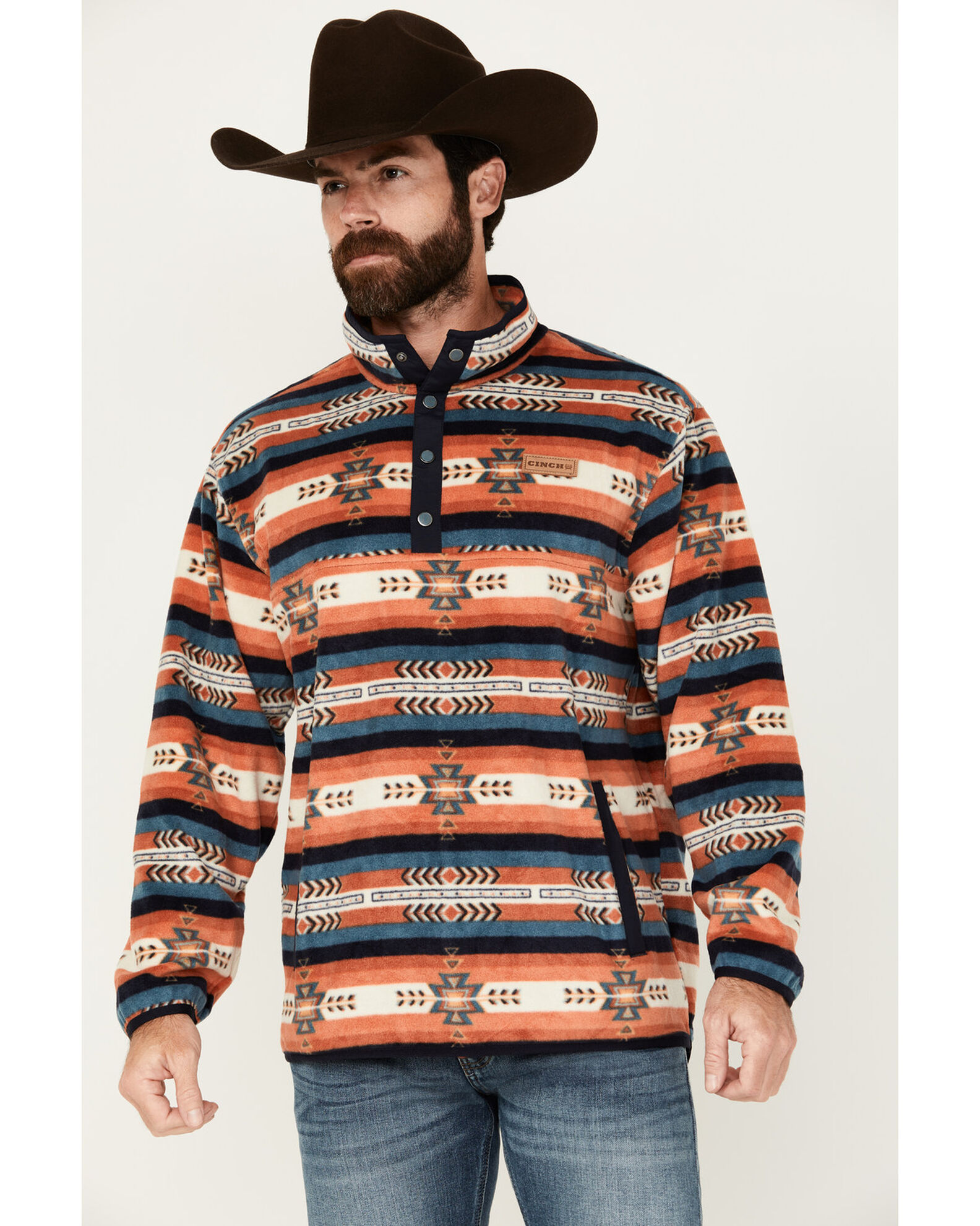 Cinch fleece pullover women's top