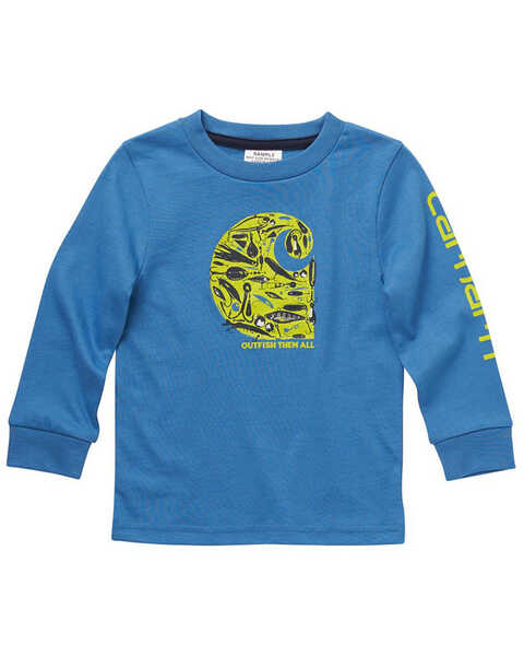 Carhartt Toddler Boys' Fishing Logo Graphic Long Sleeve T-Shirt | Boot Barn