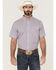 Image #1 - RANK 45® Men's Dude Ranch Geo Button-Down Western Shirt, Blue, hi-res