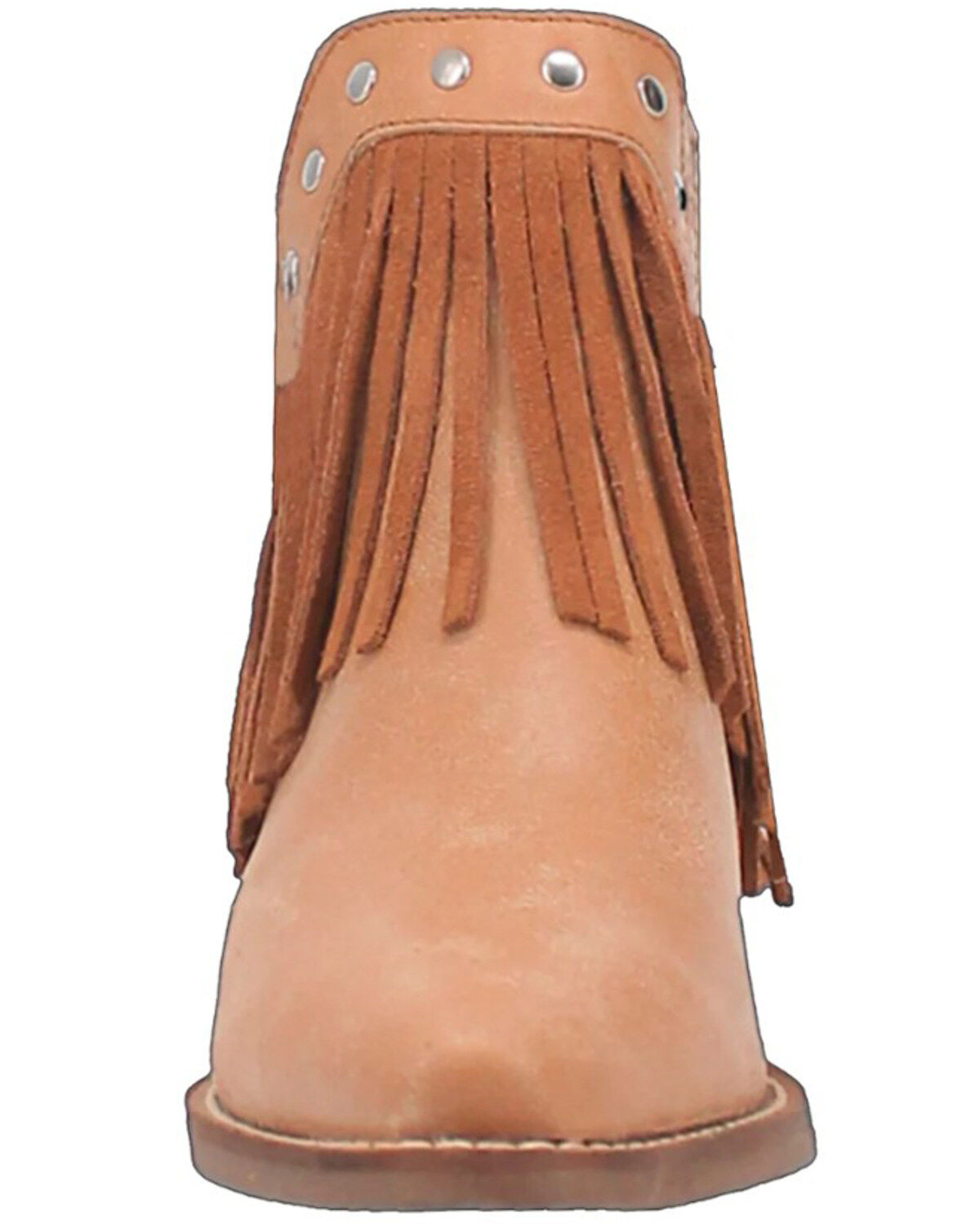 Image #4 - Dingo Women's Fine N' Dandy Leather Booties - Snip Toe, Caramel, hi-res