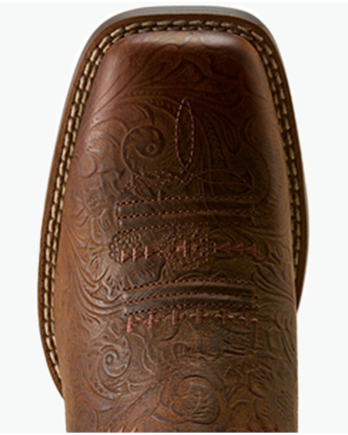 Image #4 - Ariat Women's Round Up Cantina Performance Western Boots - Broad Square Toe, Brown, hi-res