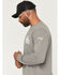Image #3 - Ariat Men's Boot Barn Exclusive FR Freedom Long Sleeve Work Shirt, Charcoal, hi-res