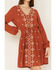 Image #3 - Jolt Women's Embroidered Long Sleeve Dress, Rust Copper, hi-res