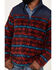 Image #3 - Ariat Men's Ocean Depths Southwestern Print Basis 2.0 1/4 Zip Front Fleece Pullover , Red, hi-res
