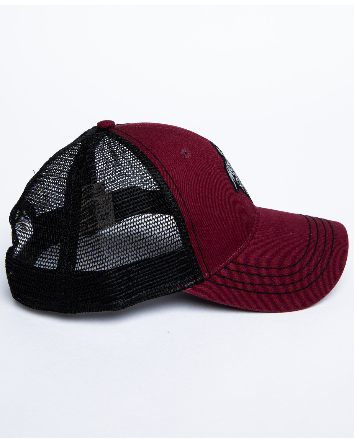 Image #3 - Moonshine Spirit Men's Burgundy Embroidered Logo Mesh Ball Cap, Burgundy, hi-res