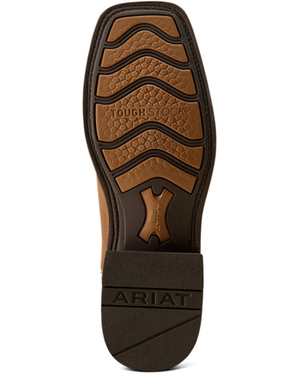 Image #5 - Ariat Men's Highland Toughstock Distressef Performance Western Boots - Broad Square Toe, Brown, hi-res