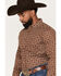 Image #2 - Gibson Trading Co Men's Easy Rider Check Print Long Sleeve Button-Down Western Shirt, Brown, hi-res