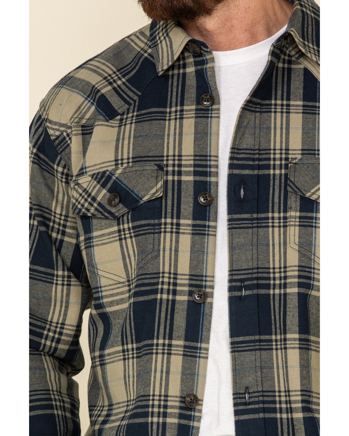 Image #4 - Cody James Men's Bogus Large Bonded Plaid Long Sleeve Western Flannel Shirt, , hi-res