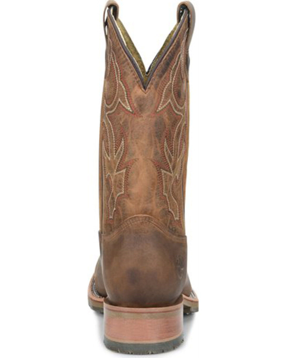 Image #3 - Double H Men's Anton Western Work Boots - Steel Toe, Brown, hi-res