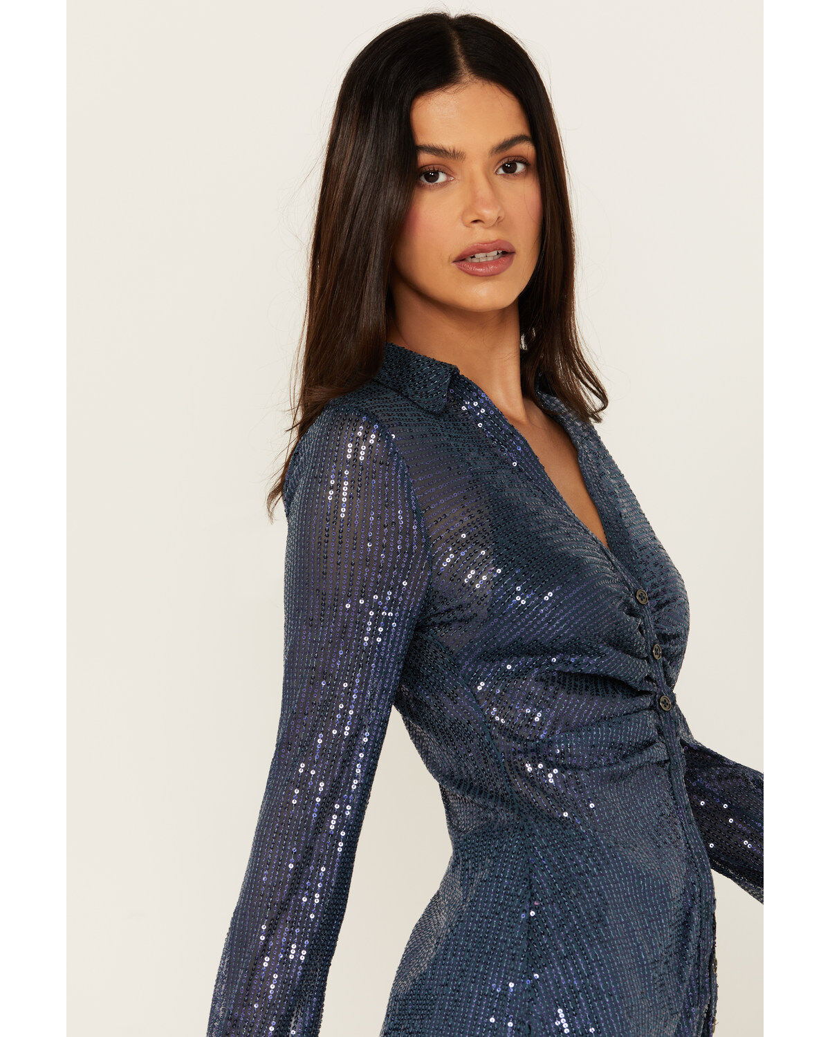 Image #2 - Free People Women's Sequins Shirtee Top, , hi-res
