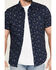 Image #3 - Levi's Men's Classic Standard Floral Print Short Sleeve Button-Down Shirt, Navy, hi-res