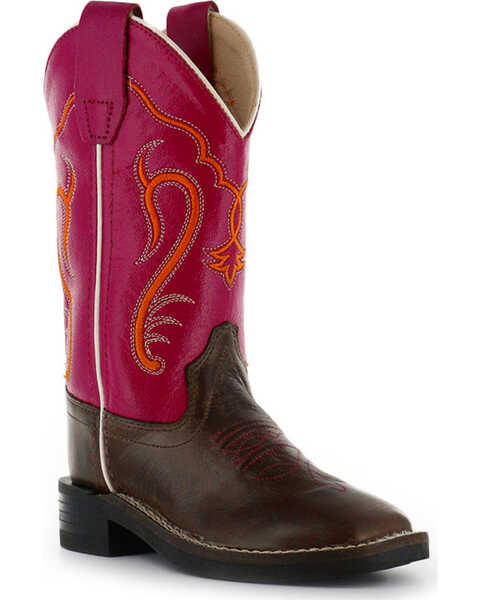 Image #1 - Shyanne Youth Broad Square Toe Western Boots, , hi-res