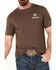 Image #3 - Ariat Men's Outline Logo Short Sleeve Graphic T-Shirt, Brown, hi-res