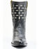 Image #4 - Planet Cowboy Women's Pee-Wee Pair-A-Dice Leather Western Boot - Snip Toe, Black, hi-res