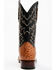Image #5 - Cody James Men's Full Quill Cognac Ostrich Exotic Western Boots - Broad Square Toe, Black, hi-res