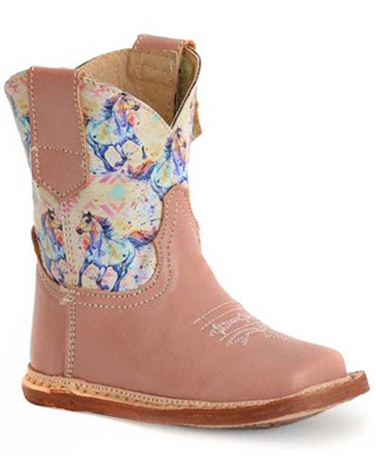 Roper Infant Girls Horses Poppet Boots Square Toe