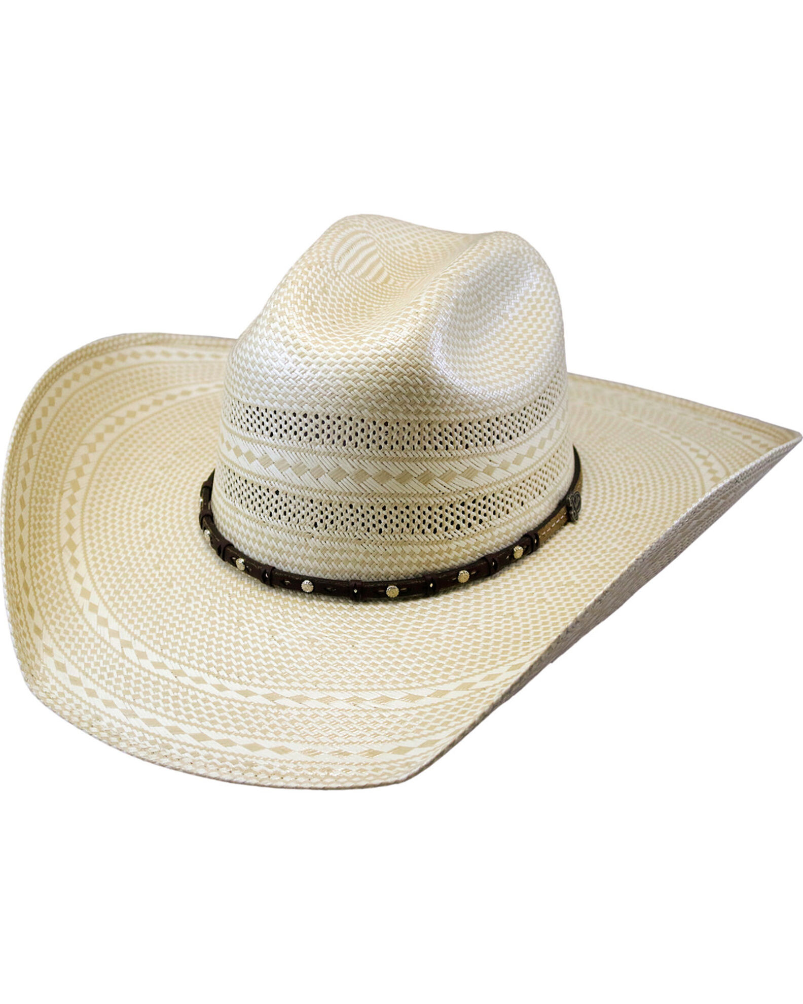 Justin Men's Braided Hat Band Straw Hat