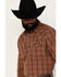 Blue Ranchwear Men's Plaid Snap Western Flannel Workshirt , Red, hi-res
