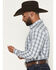 Image #2 - Ariat Men's Cody Plaid Print Long Sleeve Button-Down Western Shirt, White, hi-res