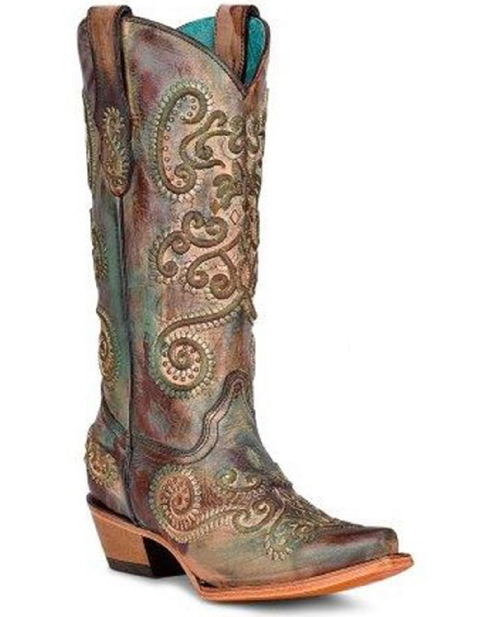 Corral Women s Embellished Western Boots Snip Toe