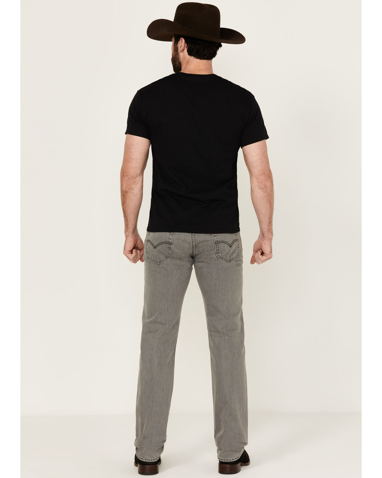 Image #3 - Levi's Men's Dirienzo Original Straight Fit Rigid Stretch Denim Jeans, Grey, hi-res