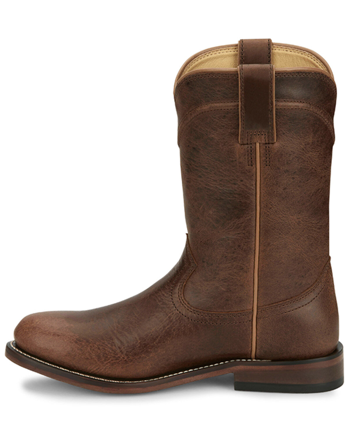 Image #3 - Justin Women's Holland Western Boots - Round Toe, Tan, hi-res