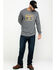 Image #6 - Hawx Men's Grey Box Logo Graphic Thermal Long Sleeve Work Shirt , , hi-res