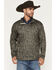 Image #1 - Ariat Men's Caldwell Camo Print 1/4 Zip Pullover Sweater, Green, hi-res