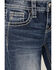 Image #4 - Miss Me Girls' Medium Wash Mid Rise Sequin Butterfly Skinny Jeans, Blue, hi-res