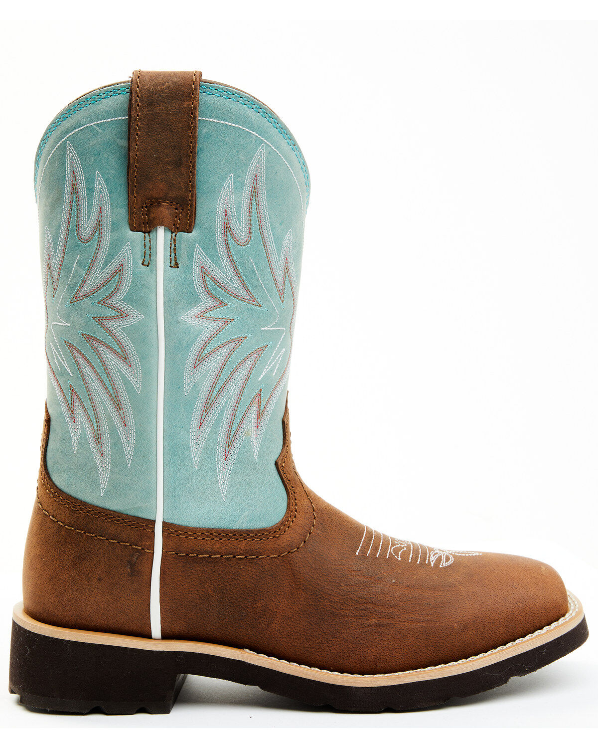 Product Name:  RANK 45® Women's Contrast Shaft Performance Leather Western Boots - Broad Square Toe