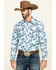 Image #1 - Cody James Men's Lovelace Large Paisley Print Long Sleeve Western Shirt , , hi-res
