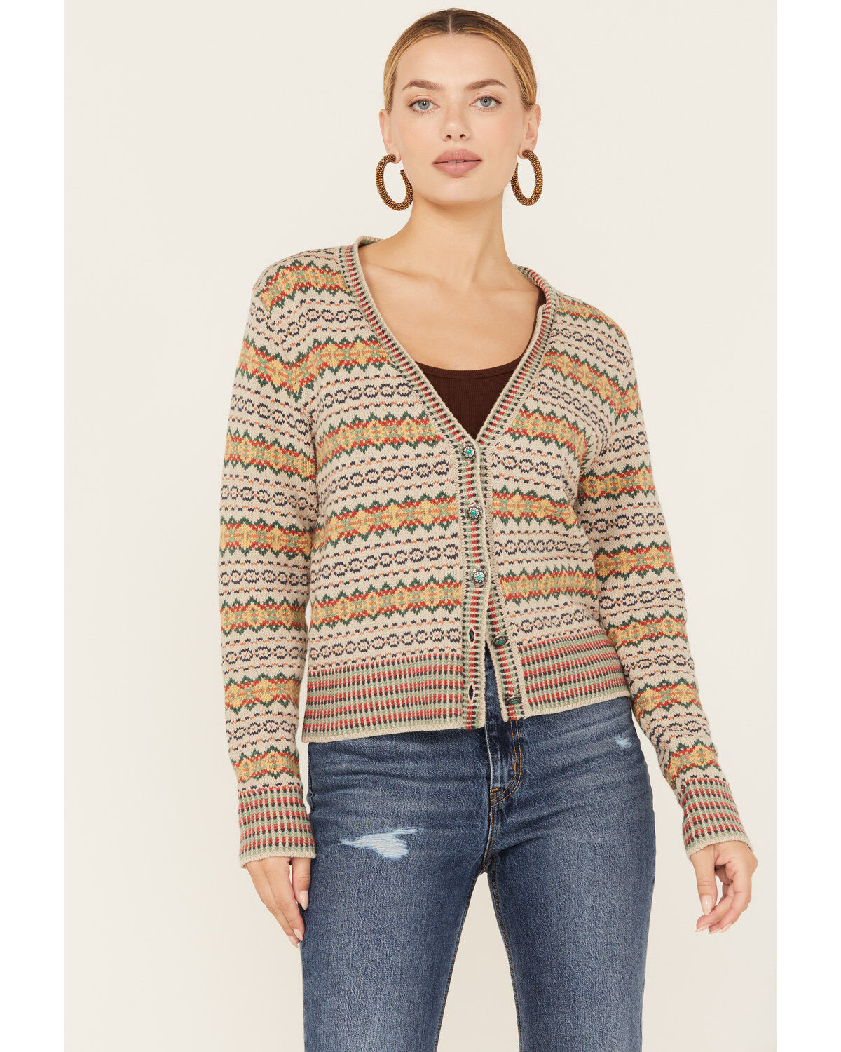 Image #2 - Tasha Polizzi Women's Southwestern Print Tillie Cardigan, Multi, hi-res