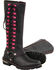 Image #1 - Milwaukee Leather Women's 14" Fuchsia Accent Lacing Boots - Square Toe , Black, hi-res