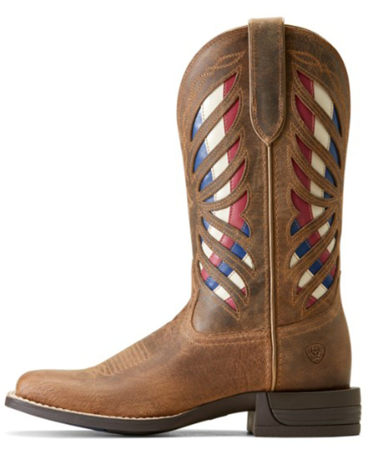 Image #2 - Ariat Women's Longview Performance Western Boots - Broad Square Toe, Brown, hi-res