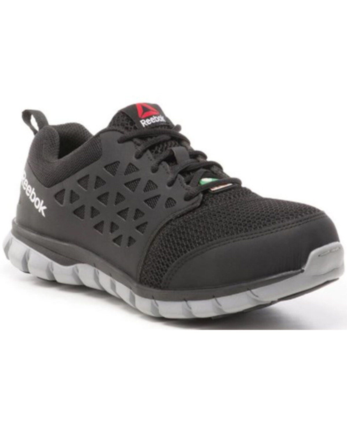 Reebok Men's Sublite Work Boots - Composite Toe, Black, hi-res