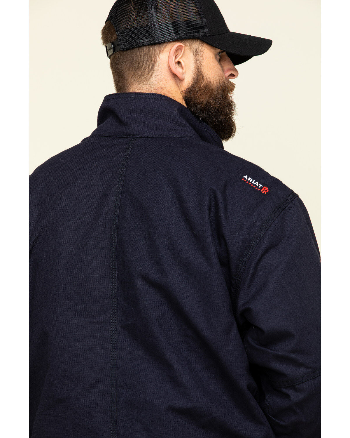 Image #5 - Ariat Men's Navy FR Workhorse Insulated Work Jacket, , hi-res