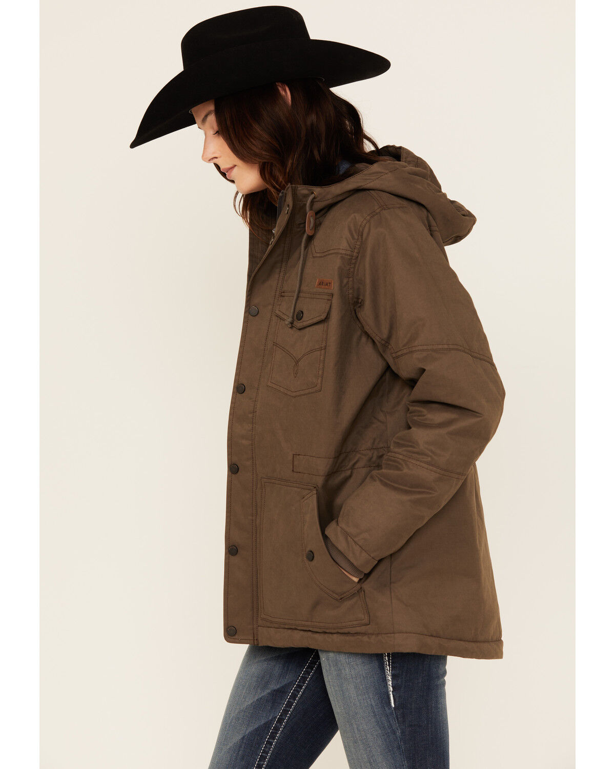 Image #2 - Ariat Women's Grizzly Parka, Brown, hi-res