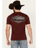 Image #1 - Cowboy Hardware Men's Boot Barn Exclusive Southwestern Logo Short Sleeve Graphic T-Shirt, Burgundy, hi-res