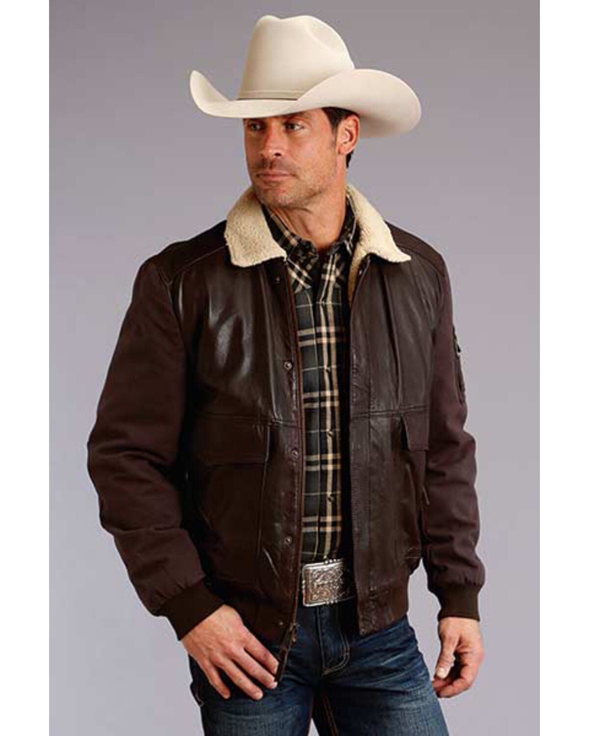 stetson leather jacket