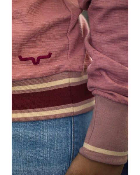 Image #4 - Kimes Ranch Women's Color-Block Somers Dream Embroidered Logo Hoodie , Rose, hi-res