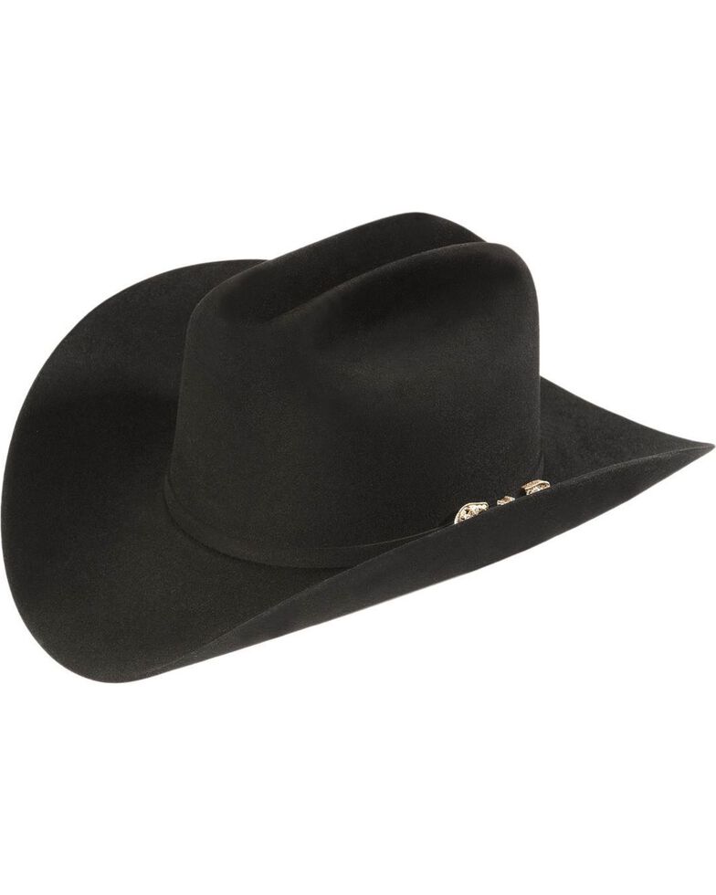 Larry Mahan 30X Cruz de Oro Fur Felt Western Hat, Black, hi-res