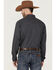 Roper Men's Charcoal Popiln Long Sleeve Snap Western Shirt , Charcoal, hi-res
