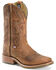 Double H Men's ICE Roper Western Work Boots - Broad Square Toe, Tan, hi-res