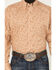 Image #3 - George Strait by Wrangler Men's Paisley Print Long Sleeve Button-Down Stretch Western Shirt - Tall, Brown, hi-res