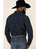 Image #5 - Cody James Men's Cypress Large Windowpaine Plaid Long Sleeve Western Flannel Shirt , , hi-res