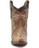 Image #3 - Circle G Women's Embroidered Ankle Booties - Snip Toe, Tan, hi-res