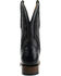 Image #5 - El Dorado Men's Scallop American Alligator Exotic Western Boot - Broad Square Toe, Black, hi-res