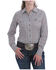 Image #1 - Cinch Women's Teal Geo Snap Long Sleeve Western Shirt, , hi-res